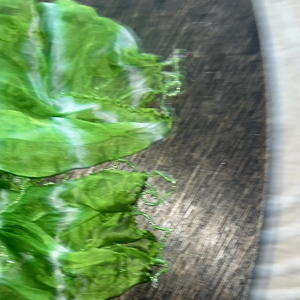 Green and White Women's Scarf